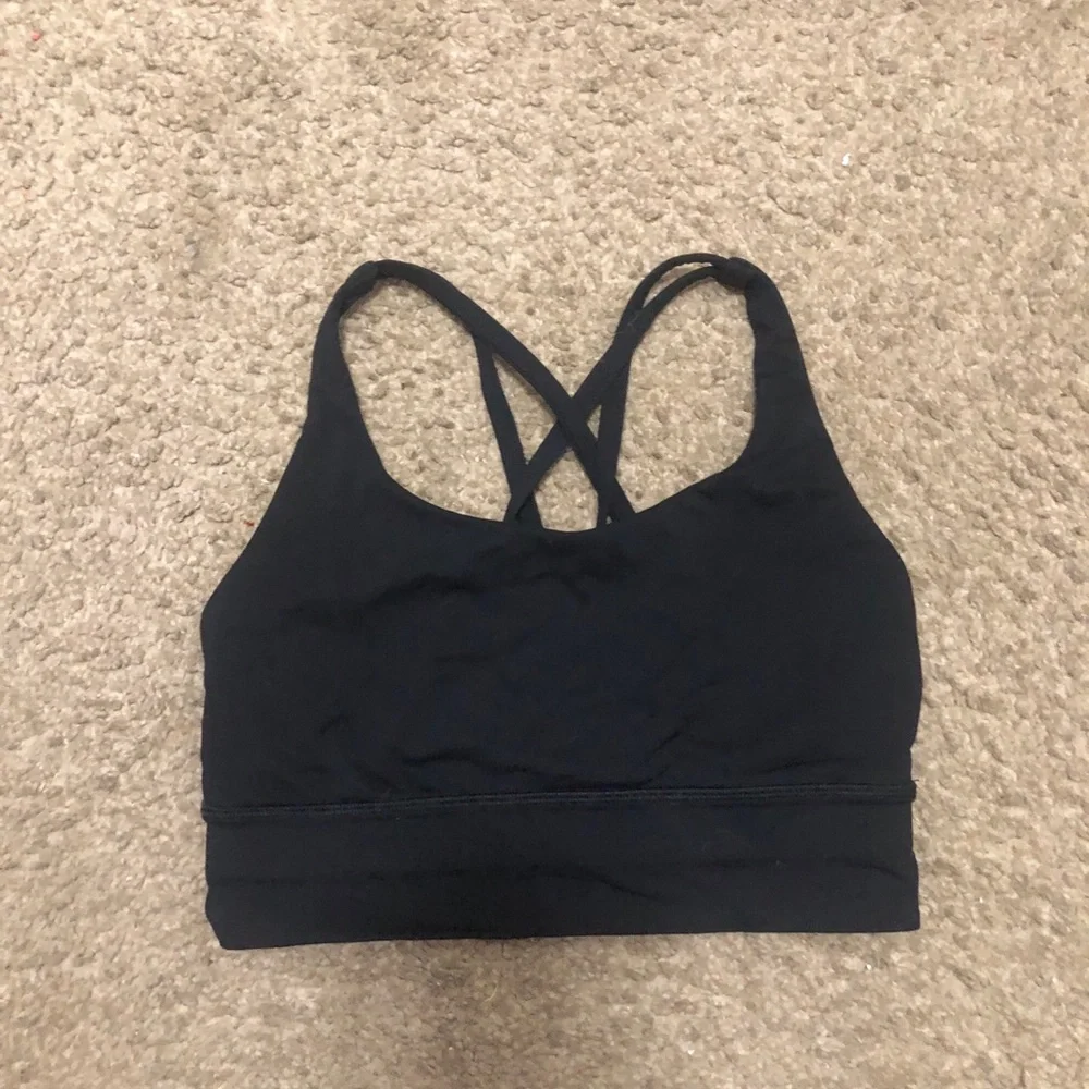 lululemon athletica Black Crossback Sports Bra Size 6